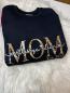 Preview: MOM-Sweater, (leo print) personalisiert