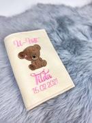 U-Heft Hülle Teddy+herz